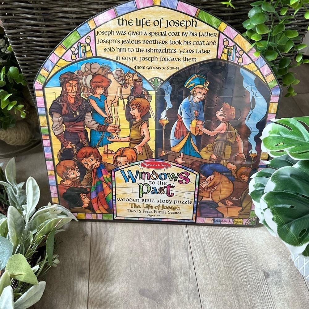 Melissa & doug windows to the Past; Wooden Bible Story Puzzle The Life of Joseph